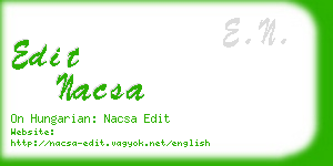 edit nacsa business card